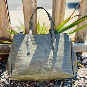 Urban Expressions Faux Crocodile Handbag